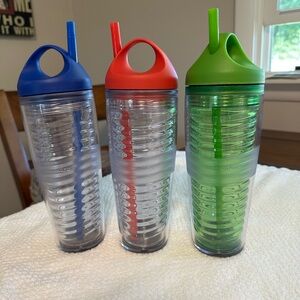 Set of Three Migo Tumblers with Lids and Straws